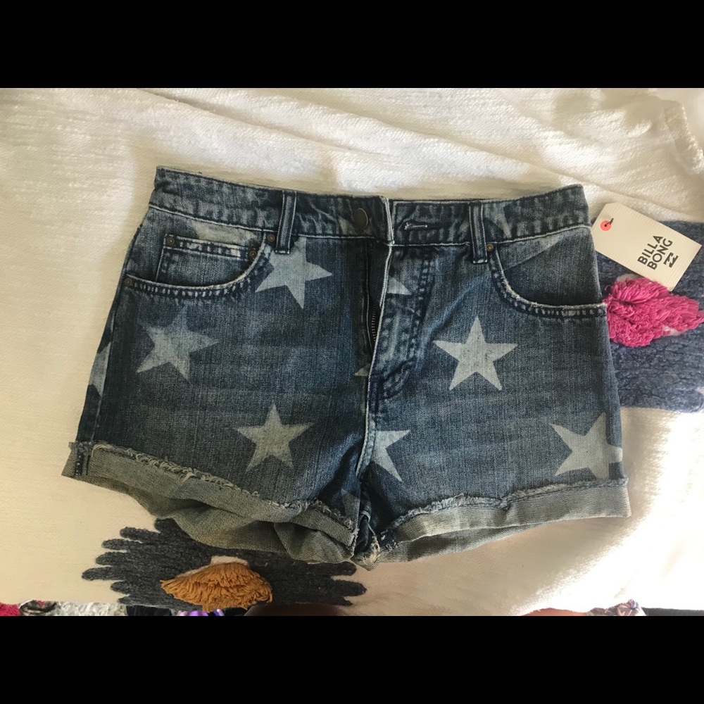 Denim shorts